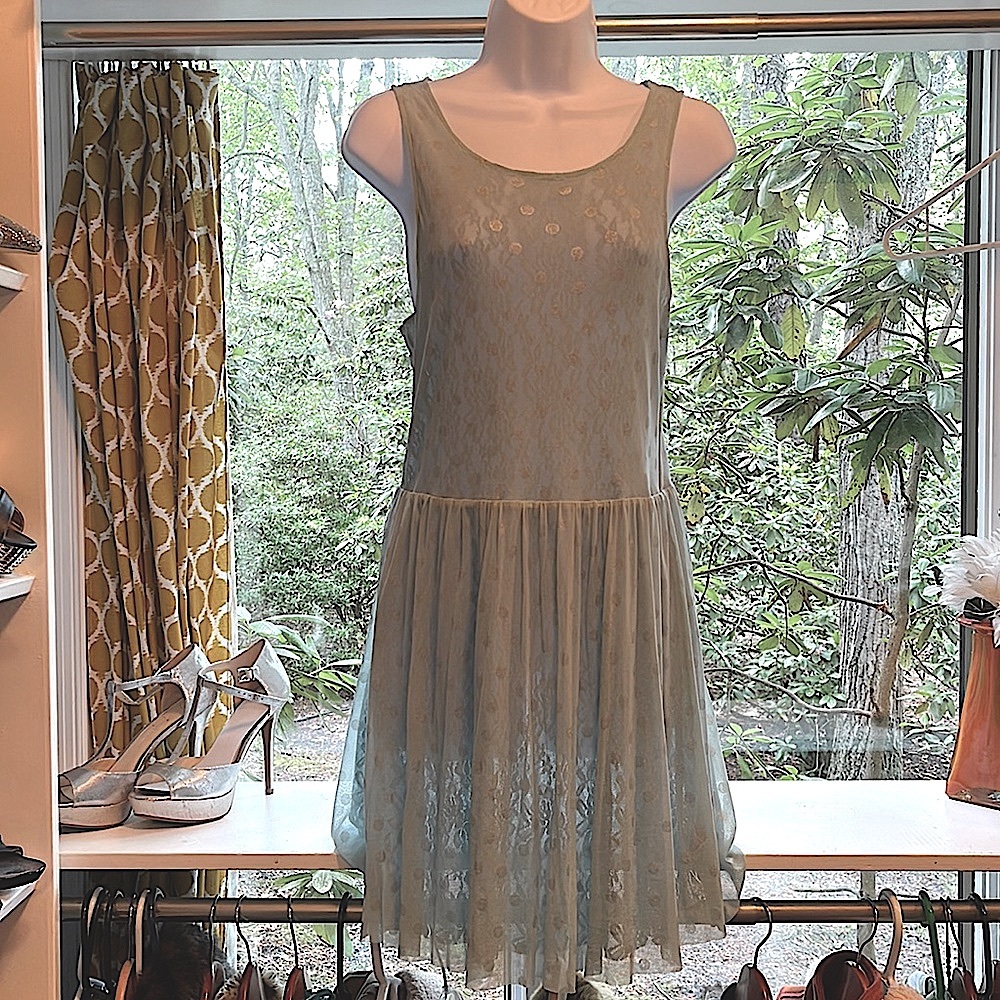 Free people blue midi dress.